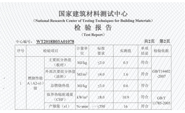 地麵防火等級檢驗報告