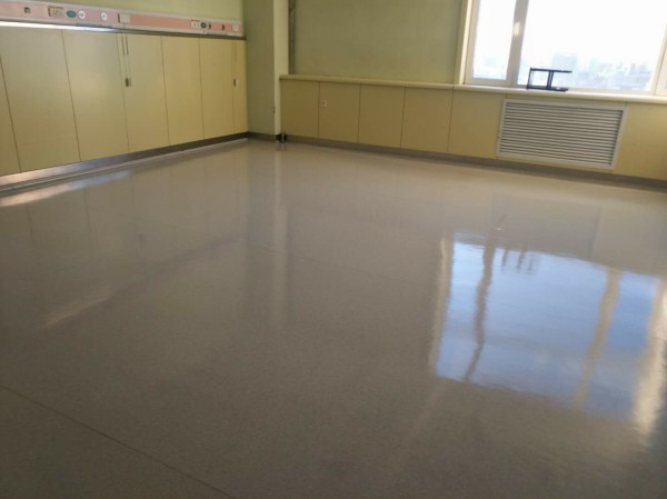 哈醫二院住院部PVC地板翻新後 哈醫二院住院部PVC地板後