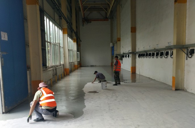 環氧不發火地坪漆工程-長春一汽解放汽車有限公司