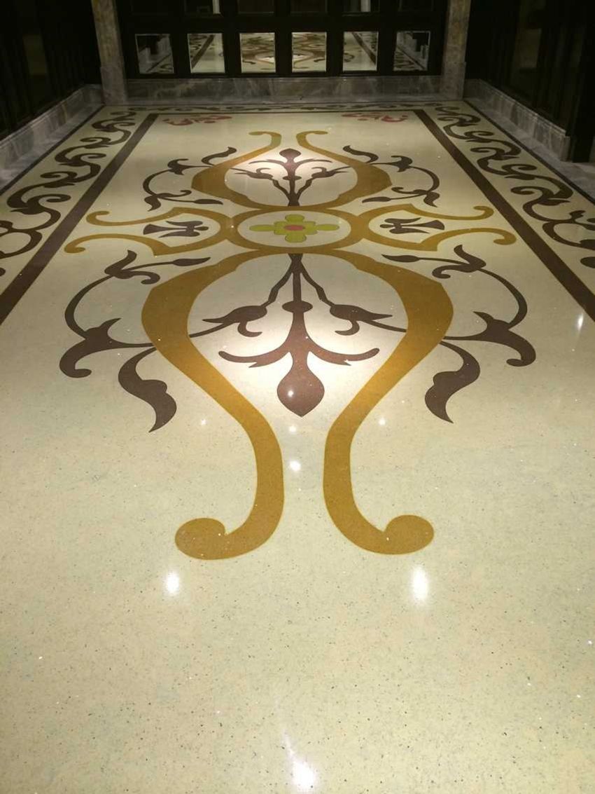 環氧磨石藝術地坪施工之八-藝術圖案施工方法有哪些？