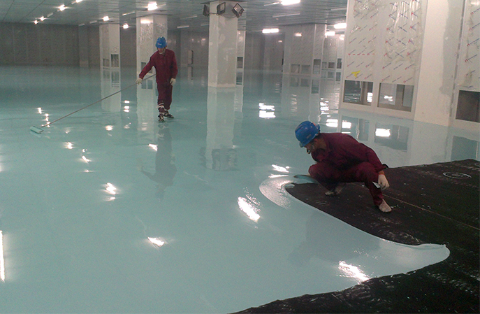 大型電子廠環氧防靜電地坪工程施工工序