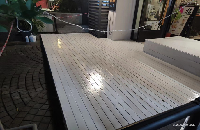 室外木地板使用塑立得翻新