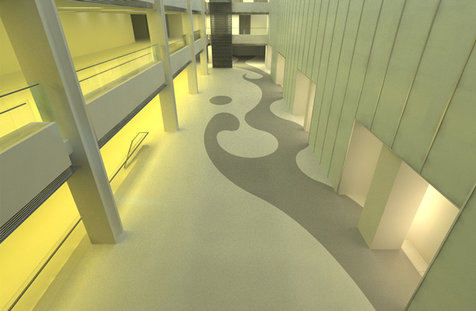 艾特石環氧磨石地麵，讓美術館綻放獨特藝術光彩