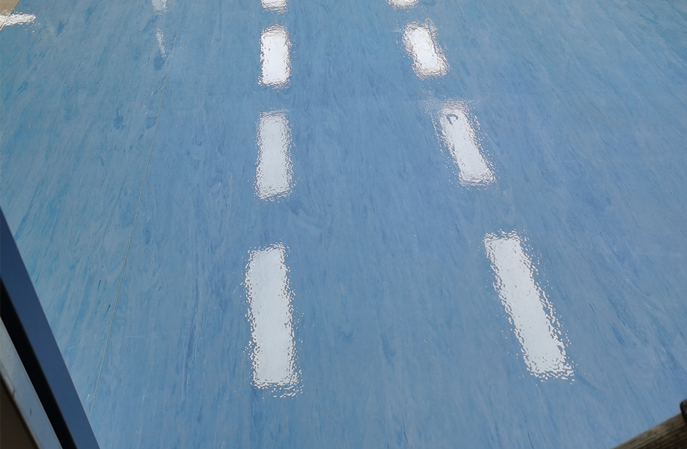 塑立得對醫院 PVC 地板保養(yang) 後