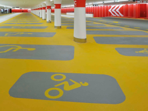 環氧磨石地坪-高端停車場