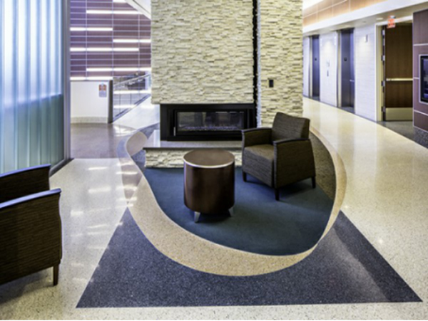 寫(xie) 字樓艾特石整體(ti) 藝術地坪