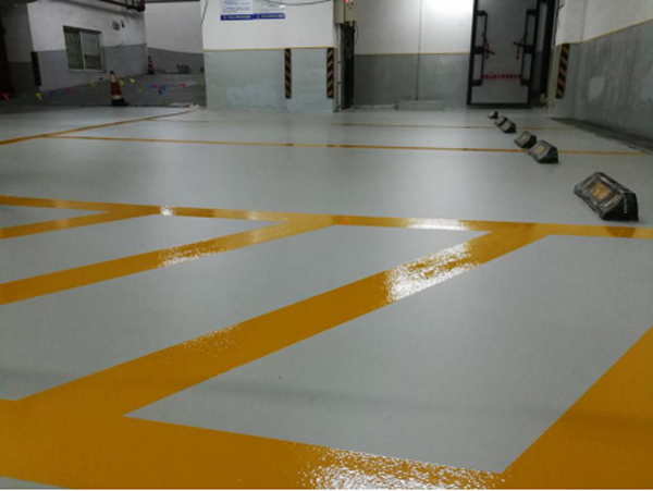 地下車庫地坪漆翻新後