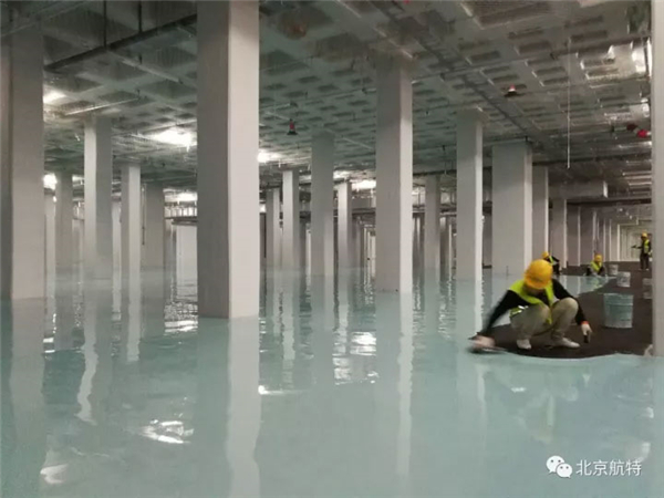 京東方電子廠房防靜電地坪漆與施工首選航特地坪漆廠家-新利平台官网