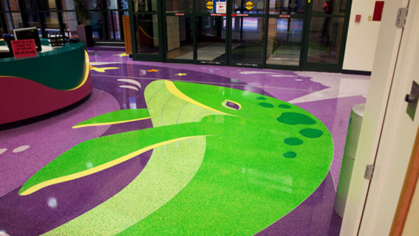 商業中心環氧磨石地麵