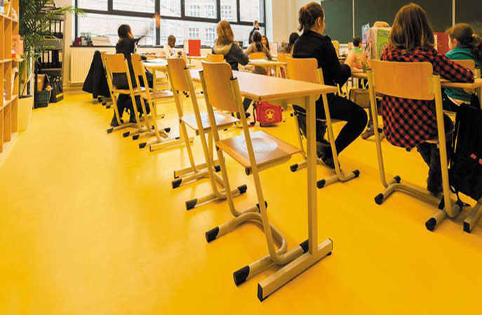 學校地麵牆麵PVC地板養護翻新解決方法