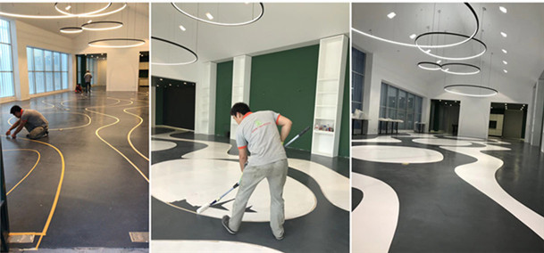 塑立得麵層施工